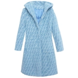 Бархатное демисезонное шерстяное пальто, утепленная длинная куртка, 2021 года, подходит для подростков, средней длины