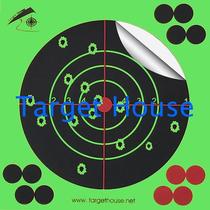 (Target House)14*14 cm Shooting splash target paper Fluorescent target paper Discoloration target paper 25 sheets pack