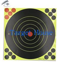 (Target House)20*20 cm Shooting splash target paper Fluorescent target paper discoloration target paper increase the circle