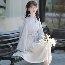 The twilight Original Handmaids Daily Han Elements Ancient Wind Xia Dynasty Elegant China Wind Improvement of Chinese Wind Improvement Lieven Dress Goosewear