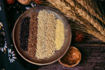 Excellent meal wide five-color brown rice black rice red rice new rice grains rice coarse grain fitness low sugar fat staple food 5kg