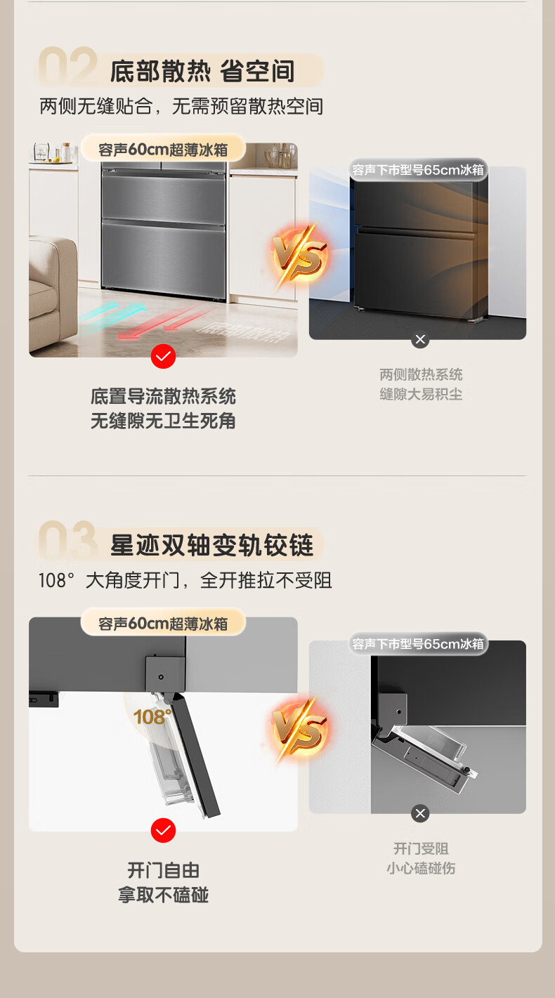 容声冰箱多门法式BCD-501N40FZGAX