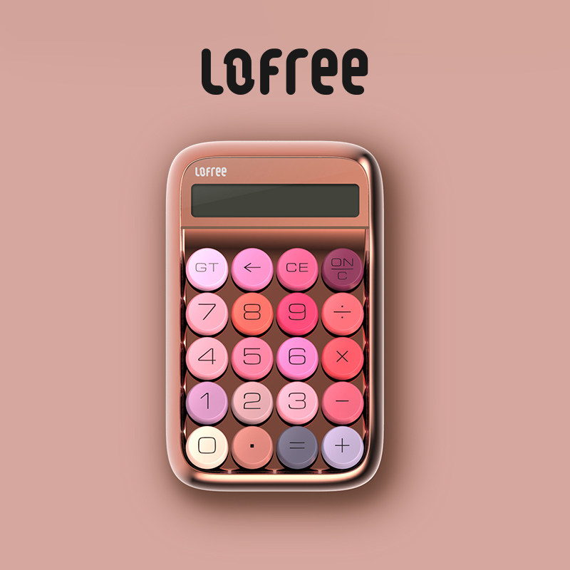 LoFiji Portable Calculator Accounting Office Special Female Cute Teenage Girl Hearts Mini Goddess small keyboard computer