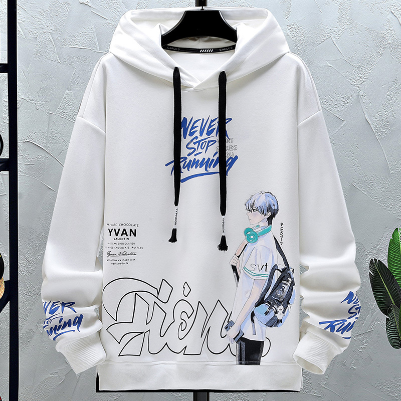 Spring and Autumn New Style Hooded Sweatshirt for Teenagers, Boys' Jacket, High School and Junior High School Students, Handsome Big Kids' Spring Top
