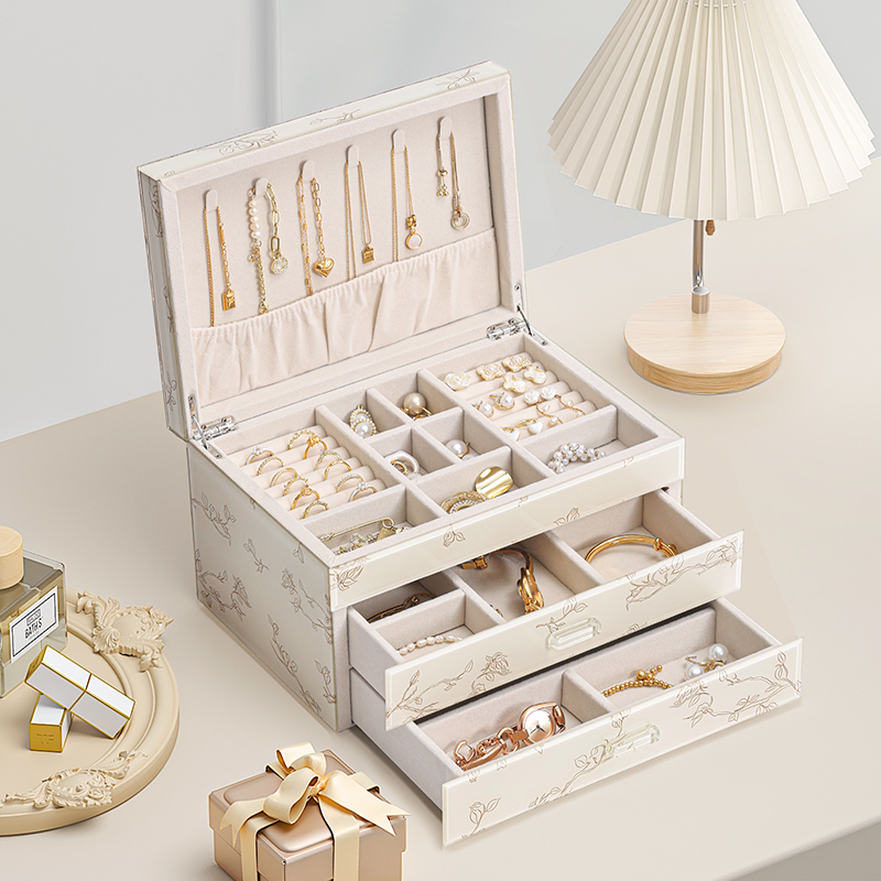 queen series first accessories box delicacy advanced jewels gold earrings necklace earrings jewellery containing box presents-Taobao