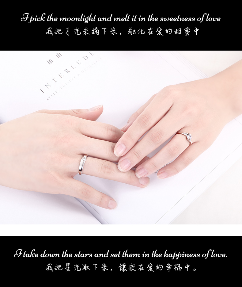 Bague mixte YULUOSHI    en Argenterie - Ref 3088208 Image 17