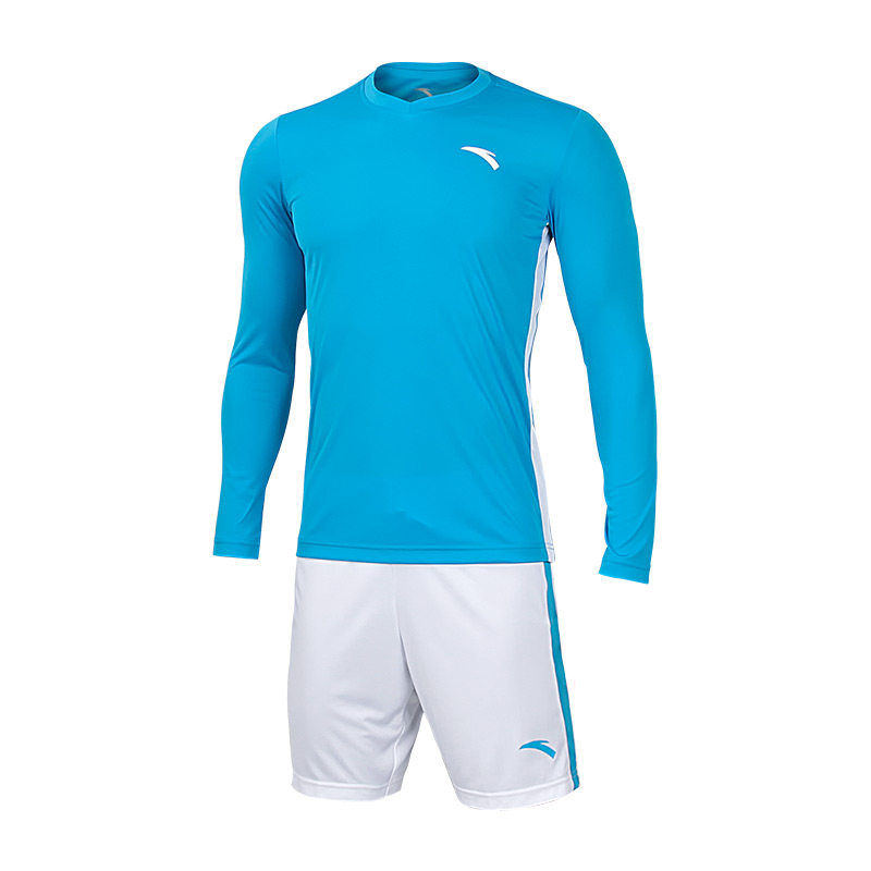 ANTA Anta Long Sleeve Soccer Jersey Set Men's Adult Team Training Suit Customizable Light Cricket Jersey 
