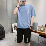 Футболка с коротким рукавом, летний комплект, шорты для отдыха, 2020, свободный крой