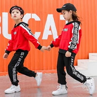 Trang phục khiêu vũ cho bé trai Mùa thu Mùa đông Trẻ em Hip Hop Quần áo kiểu Hàn Quốc Áo len Set cho trẻ em Trang phục khiêu vũ Jazz váy công chúa mầm non