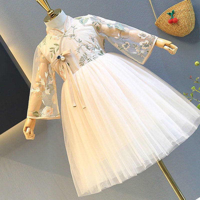 Children's clothing 2022 new princess dress children dress retro - han dress dress