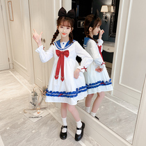 Girl Loretta Princess Dress 2022 New Day Ensemble Little Girl Lolita Tandem Dresses Childrens College Wind Skirts