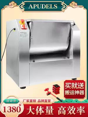 Large stainless steel two-way noodle machine Commercial 25 kg 15 automatic noodle kneading 50 kg flour mixer