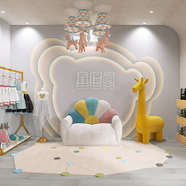 Childrens house cartoon styling protective wall panel Clothing Store Direct Sowing Room Full House Decorative plate Bamboo Fiber Integrated Wall Plate 3d