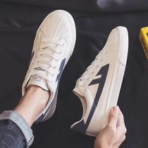 Huili mens shoes canvas shoes mens 2021 Spring and Autumn new white shoes mens autumn breathable explosive casual cloth shoes board shoes