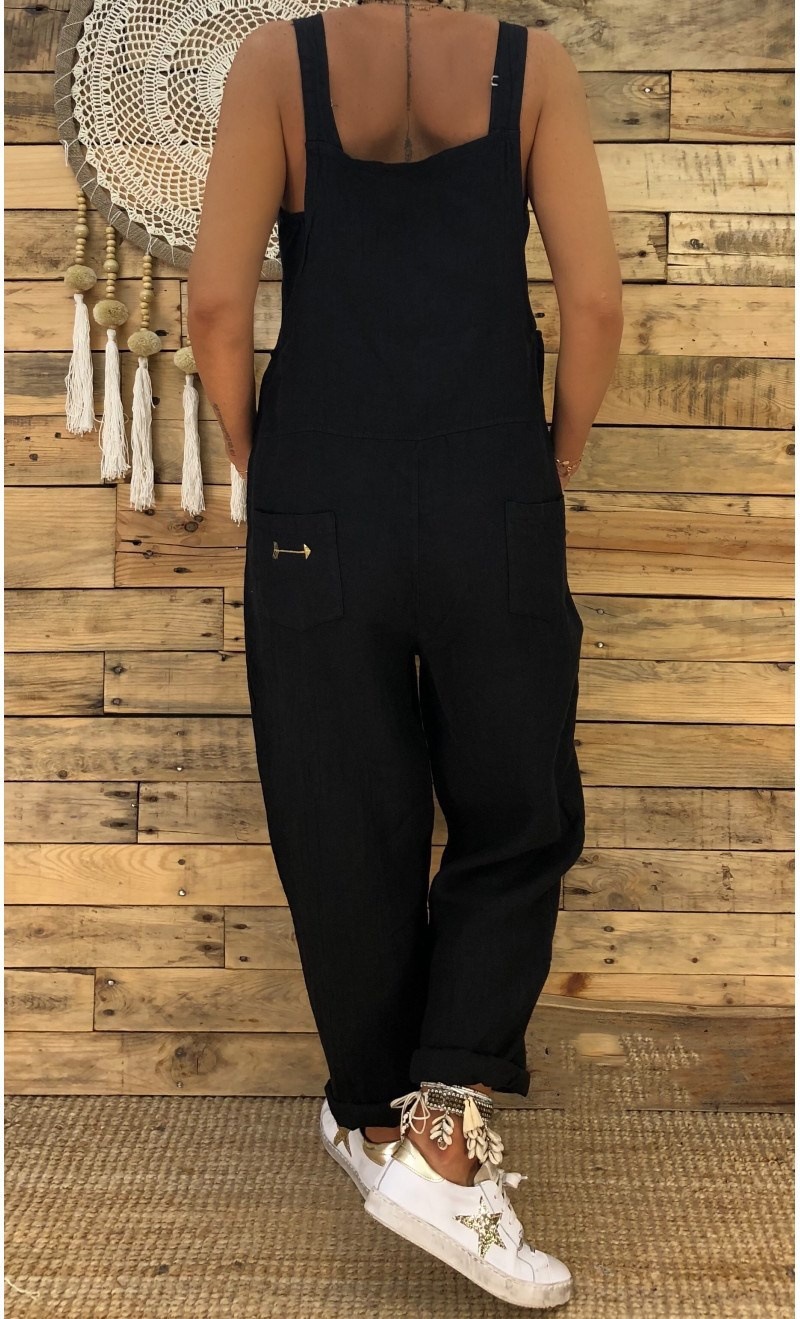 Women's Daily Casual Solid Color Full Length Pocket Jumpsuits display picture 3