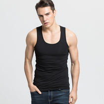 Men Vest Pure Cotton Sports Summer Wear Sweatshirt Cross Bar Big Code Suction Sweaty Elastic Tight and breathable Camshoulder