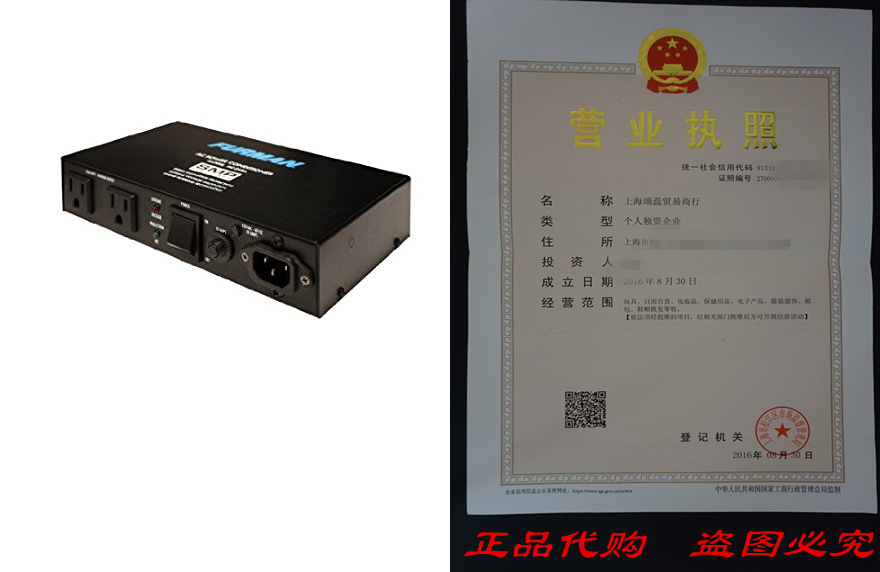 Fürman AC-215A Compact Power Conditioner with Auto-Resettin -