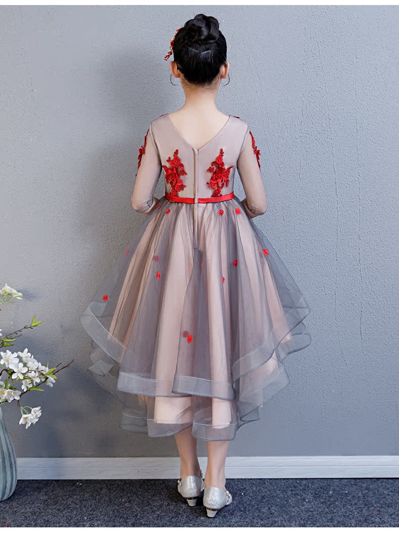 Cô gái váy catwalk váy sinh nhật công chúa váy hoa cô gái fluffy trẻ nhỏ chủ trang phục piano mùa đông bexinhshop shop