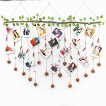 Photo wall decoration wall decoration personalized simple photo creative handmade hemp rope clip home kindergarten environmental creation pendant