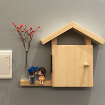 Log Idea Nordic Switch Sticker Wall Sticker Home Socket Protective Sleeve Switch Decorative Frame Shielded Solid Hangers