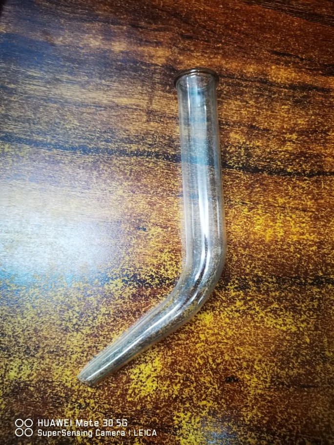 大号1.5c牛角管尾接管冷凝管蒸馏烧瓶接囗导管弯管化学实验器材