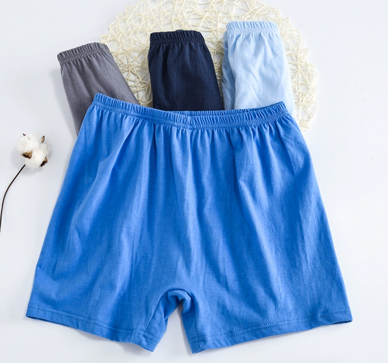 Quần lót nam trung niên và trung niên bố cotton boxer eo cao người cao tuổi lỏng lẻo tăng mỡ bốn góc quần cotton shop đồ lót cao cấp