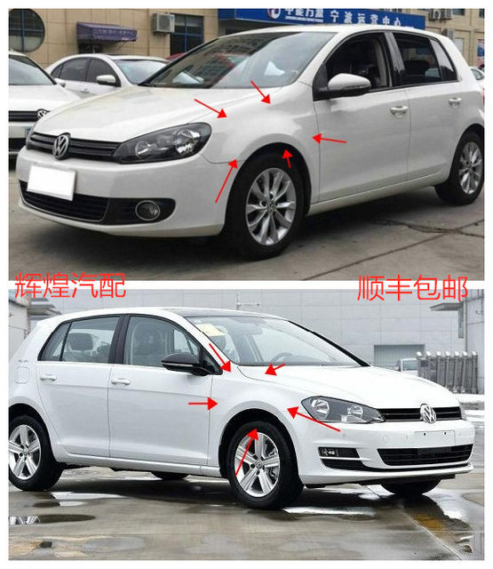 Suitable for Golf 6 Golf 7 Fender Front Fender Painted Sheet Metal Parts Left and Right Fender Front Shoulder