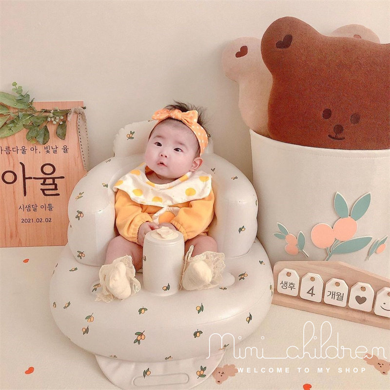 Korea ins baby learning chair baby multifunctional dining chair portable anti-fall inflatable small sofa
