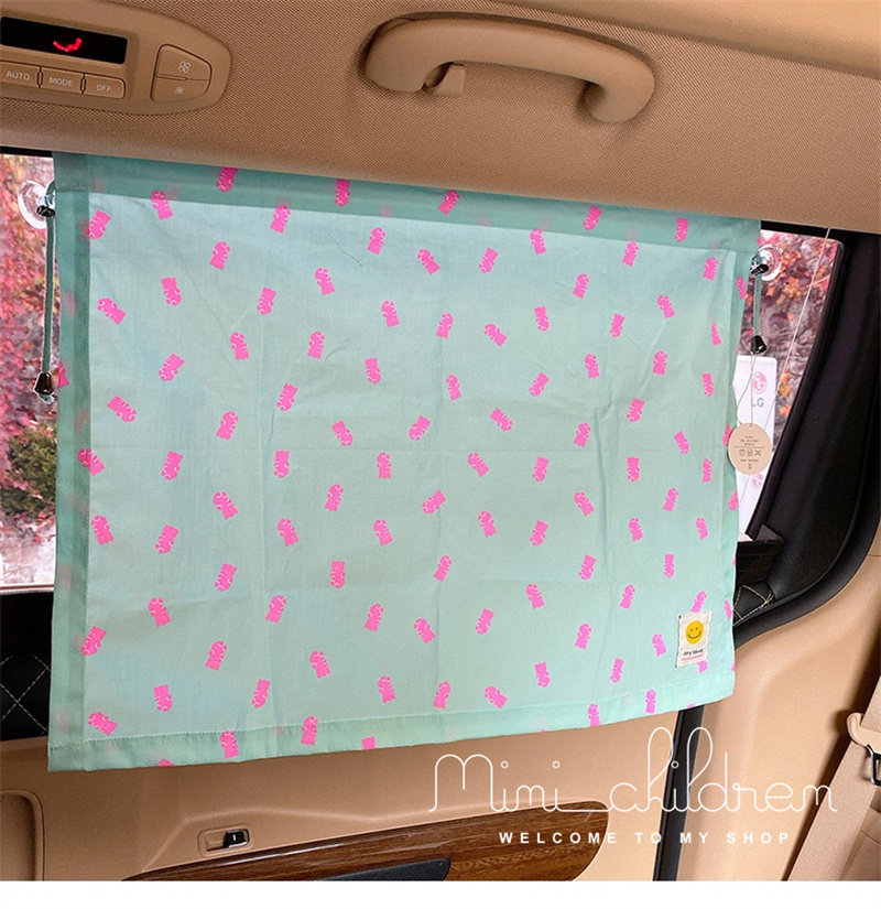 South Korea ins car curtain suction cup side window shading heat insulation block children sunscreen sunshade