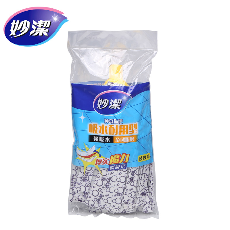 New Miaojie mop head replacement mop cloth strip absorbent cloth strip replacement head cloth full of 3