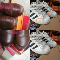 Repairing color lacquer sports shoes small white shoes sneakers real leather color repair
