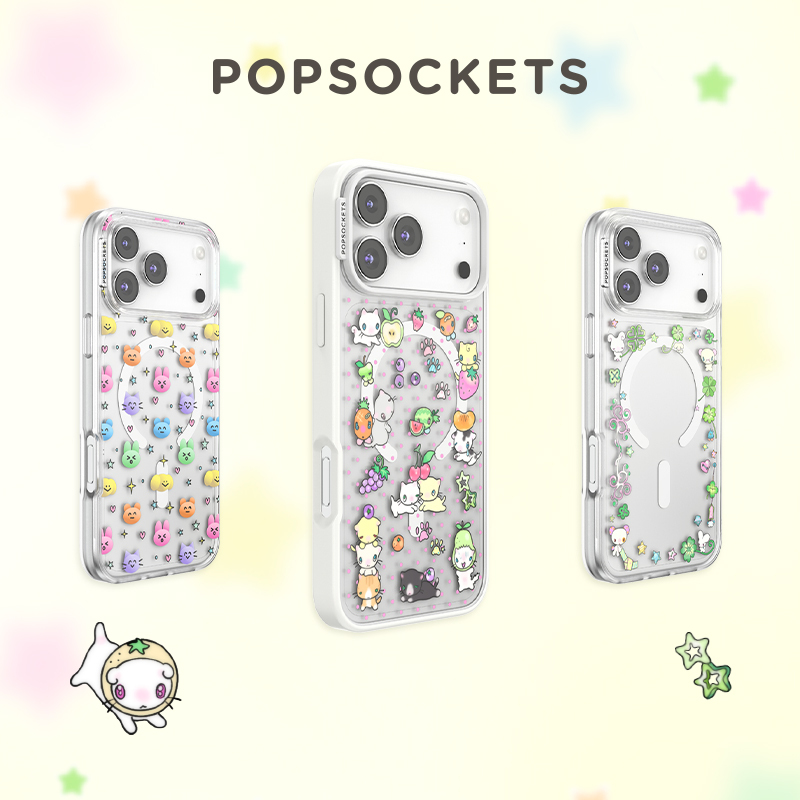 [Little Chapter·Phone Case] Popsockets Popsockets Inspiration Home Series Magnetic Anti-Drop Phone Case for Apple Iphone17/16Promax/Pro Cute Animal Mirror