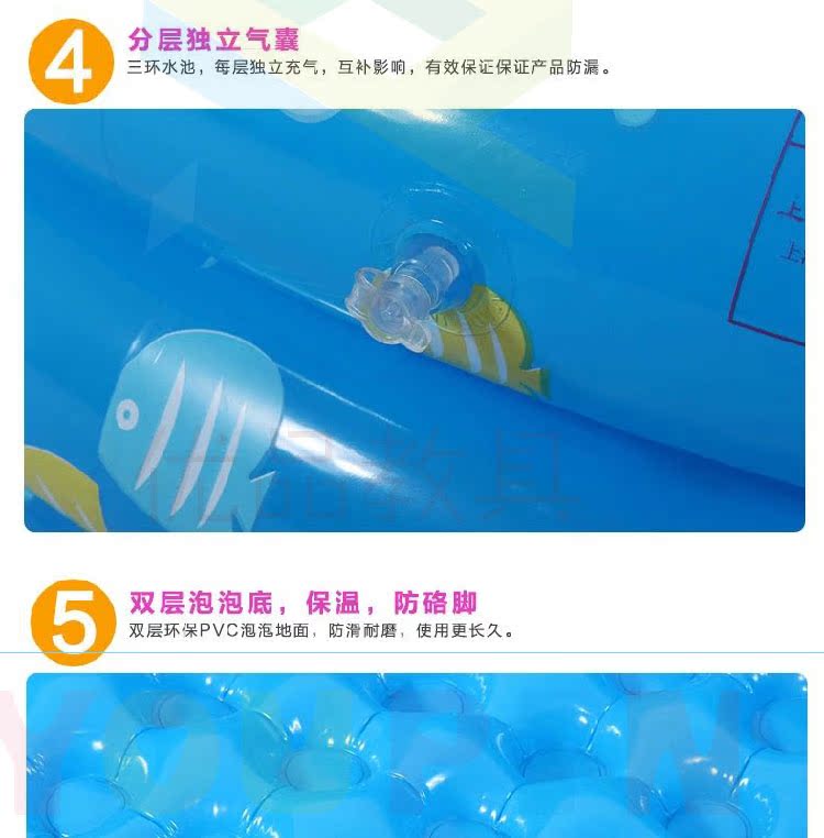 Hồ bơi trẻ em inflatable bóng hồ bơi bé bãi biển đồ chơi hồ bơi ba vòng chơi hồ bơi trẻ em của đại dương bóng hồ bơi hồ bơi bơm hơi địa chỉ bán hồ bơi cho bé