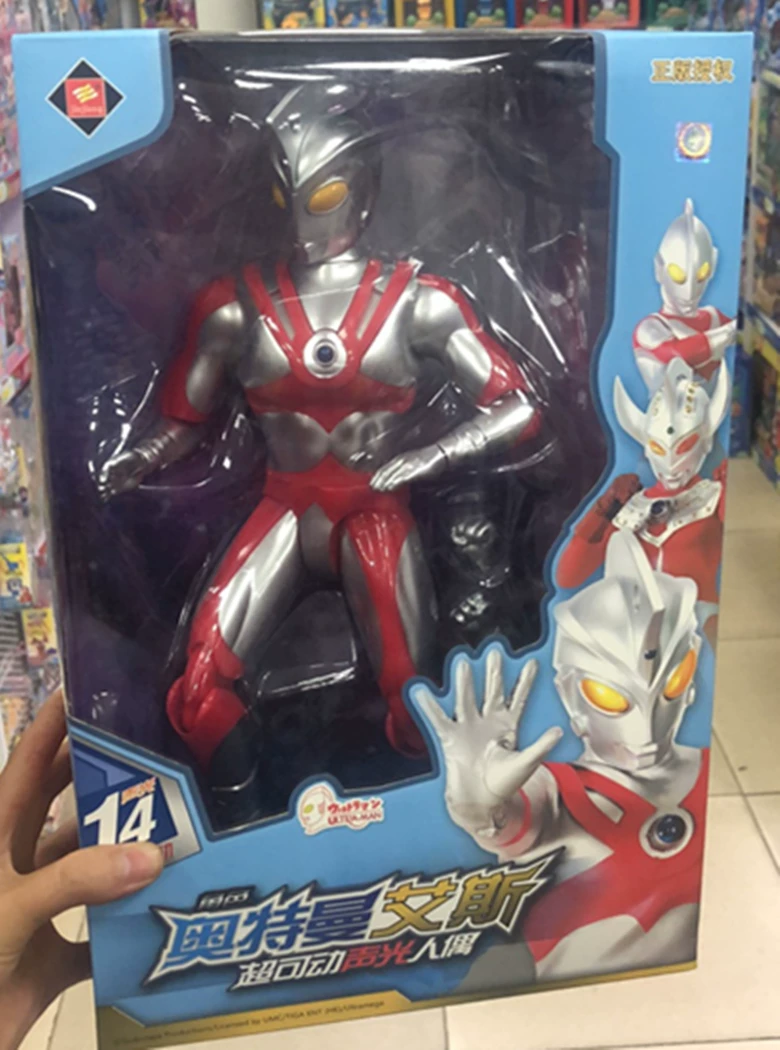 Ультра, Ultraman Tiga с подсветкой и музыкой, кукла, трансформер, подвижная игрушка, новая коллекция, Супермен