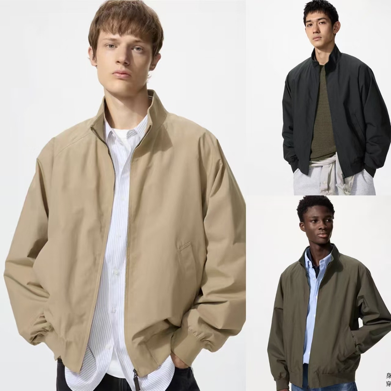 2026 Spring New Men's and Women's Loose Casual Stand Collar Harrington Jacket/Coat 484610