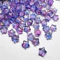 Матовая темно -синий фиолетовый золото посыпал 50 штук