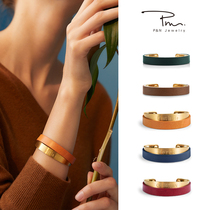 PN bracelet female bracelet titanium steel ins tide niche design opening mens jewelry handwear cold wind couple bracelet