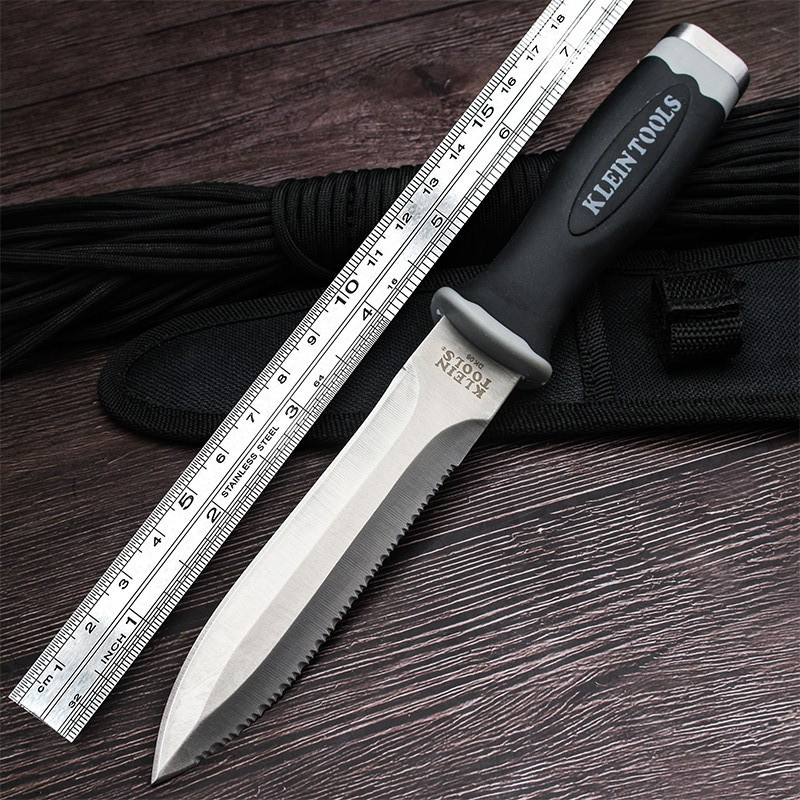 Tritium Gas Knife Carry-on Knife with Armament Special Soldier Knife Army Knife Straight Knife Army Blade Outdoor Small Knife Survival Wolf name knife