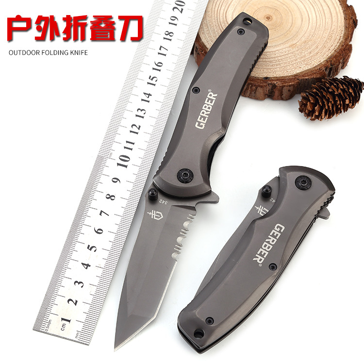 Folding knife world famous knife with outdoor folding knife and anti-Indian knife small knife army knife open up the wolf