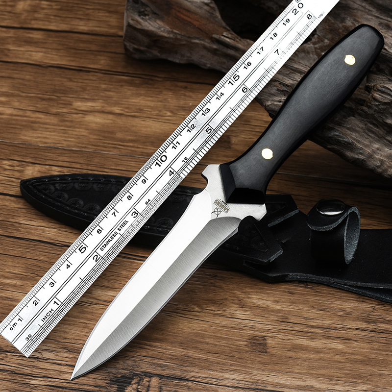 Sharp knife outdoor knife high hardness tritium air knife self-defense cold weapon straight knife edge