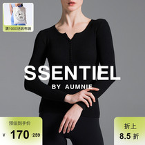 AUMNIE Australia Minivegan wool Lotattoo long sleeve knit woman tight breathable sports fitness 100 hitch yoga bottom