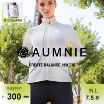 AUMNIE Australian Minnie Layered Jacket Lady High Collar Design Fitness Running Sports Fitness Yoga Long Sleeve Jacket