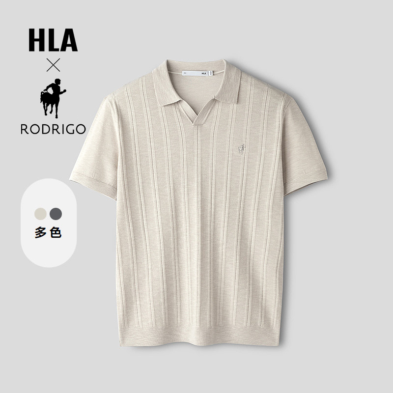 HLA Business-Style Long-Sleeve Old Money Style Short-Sleeve Knitwear 26 Summer Father's Gift for Men