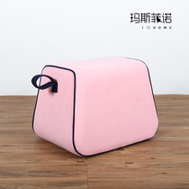  MSFN handbag stool fashion creative Nordic small luxury low stool adult children outdoor portable multi-color shoe stool