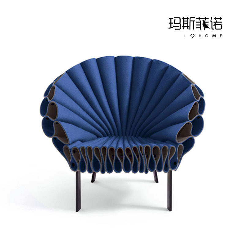 Masfino Nordic Modern Art Design Peacock Animal Leisure Chair Hotel Living Room Single Sofa