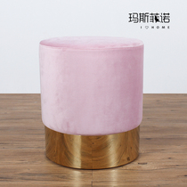  MSFN) Phnom Penh small round stool Nordic designer creative simple fashion living room children adult fabric low stool
