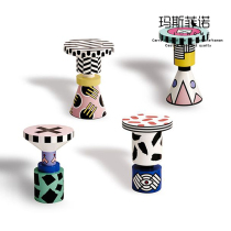 MSFN Modern Minimalist Designer Creative Fashion Net Red Cartoon Stool Pawn Bench Short Stool Children Room bedroom Living room