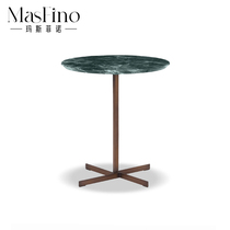 MSFN Modern Light Extravagant Designer Creative Metal Oval Cross Support Base Tea Table Edge A Few Living Room Genguan