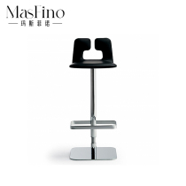 Masfino Nordic Modern Design Creative Fashion Metal Leather Can Lift Bar Bar Chair Coffee Bench Villa