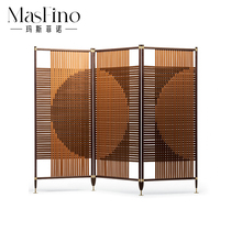 Masfino JNLEZI Italian saddle folding screen manually woven Ploe stainless steel design seat screen